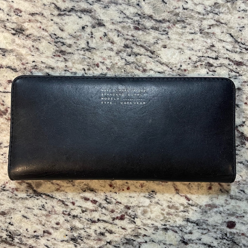 Marc by Marc Jacobs black leather wallet